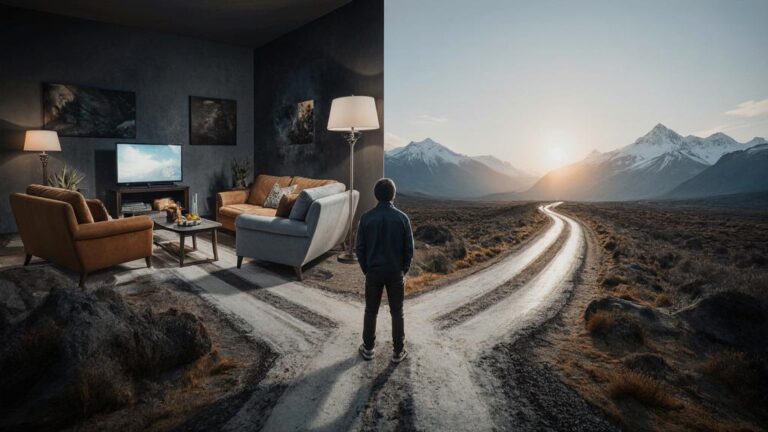 Hombre ante disyuntiva