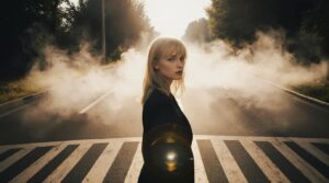 mujer ante decisión